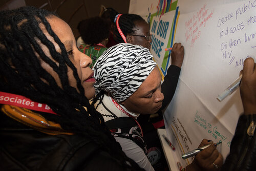 21st International AIDS Conference (AIDS 2016), Durban, South Africa. Photo shows: In Our Voice: Positive Stories! Positive Teens! Positive Lives! Photo©International AIDS Society/Marcus Rose