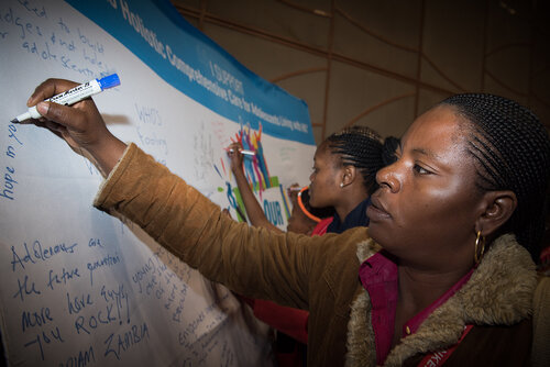 21st International AIDS Conference (AIDS 2016), Durban, South Africa. Photo shows: In Our Voice: Positive Stories! Positive Teens! Positive Lives! Photo©International AIDS Society/Marcus Rose