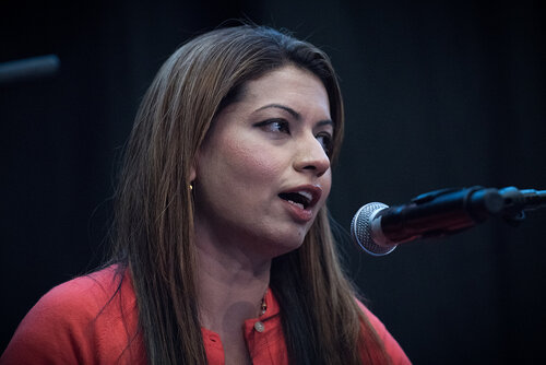 21st International AIDS Conference (AIDS 2016), Durban, South Africa. Photo shows: In Our Voice: Positive Stories! Positive Teens! Positive Lives! Speaker: Huma Abbasi. Photo©International AIDS Society/Marcus Rose