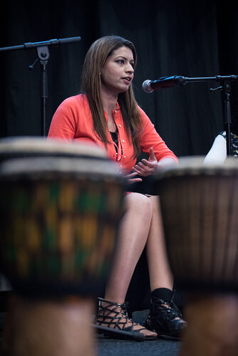 21st International AIDS Conference (AIDS 2016), Durban, South Africa. Photo shows: In Our Voice: Positive Stories! Positive Teens! Positive Lives! Speaker: Huma Abbasi. Photo©International AIDS Society/Marcus Rose