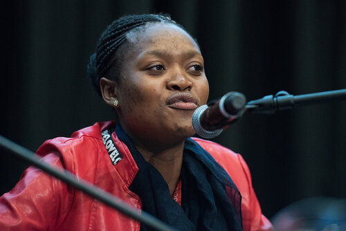21st International AIDS Conference (AIDS 2016), Durban, South Africa. Photo shows: In Our Voice: Positive Stories! Positive Teens! Positive Lives! Speaker: Rethabile Seithati. Photo©International AIDS Society/Marcus Rose