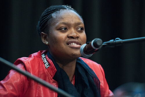 21st International AIDS Conference (AIDS 2016), Durban, South Africa. Photo shows: In Our Voice: Positive Stories! Positive Teens! Positive Lives! Speaker: Rethabile Seithati. Photo©International AIDS Society/Marcus Rose