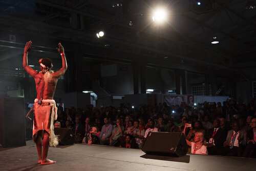 21st International AIDS Conference (AIDS 2016), Durban, South Africa.
Photo shows the Global Village Opening Ceremony. Artist performance during the Global Village opening ceremony, 17 July, 2016.
Photo©International AIDS Society/Rogan Ward)