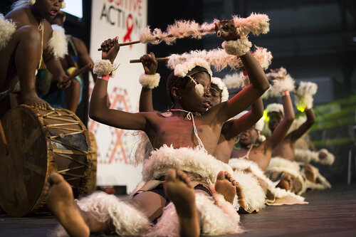 21st International AIDS Conference (AIDS 2016), Durban, South Africa.
Photo shows the Global Village Opening Ceremony. Artist performance during the Global Village opening ceremony, 17 July, 2016.
Photo©International AIDS Society/Rogan Ward)