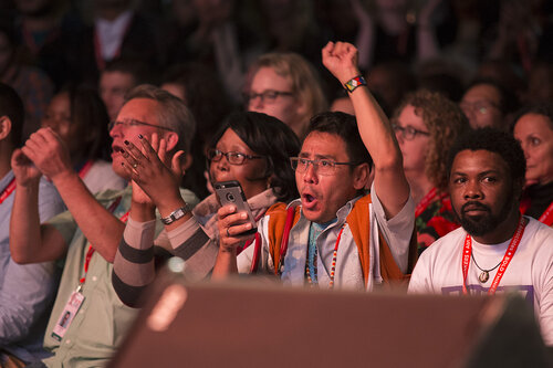 21st International AIDS Conference (AIDS 2016), Durban, South Africa.
Photo shows the Global Village Opening Ceremony. Aundeince during the Global Village opening ceremony, 17 July, 2016.
Photo©International AIDS Society/Rogan Ward)