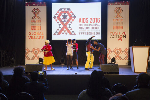 21st International AIDS Conference (AIDS 2016), Durban, South Africa.
Photo shows the Global Village Main Stage. Performances on the Global Village Main Stage, 18 July, 2016.
Photo©International AIDS Society/Rogan Ward)