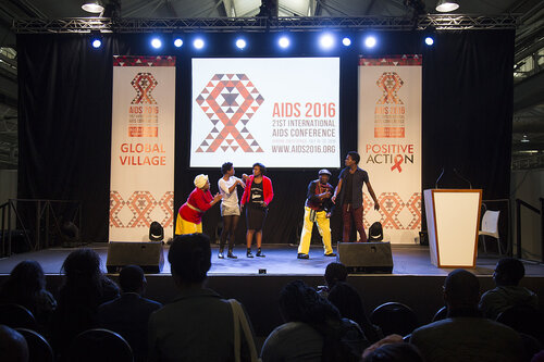 21st International AIDS Conference (AIDS 2016), Durban, South Africa.
Photo shows the Global Village Main Stage. Performances on the Global Village Main Stage, 18 July, 2016.
Photo©International AIDS Society/Rogan Ward)