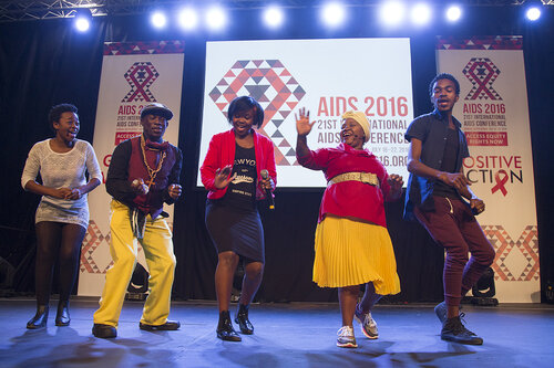 21st International AIDS Conference (AIDS 2016), Durban, South Africa.
Photo shows the Global Village Main Stage. Performances on the Global Village Main Stage, 18 July, 2016.
Photo©International AIDS Society/Rogan Ward)