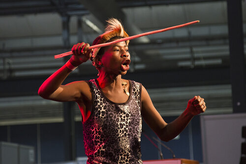21st International AIDS Conference (AIDS 2016), Durban, South Africa.
Photo shows the Global Village Main Stage. Music Performance: The Return of King Shaka to the Modern Day South Africa (MOCA01) on the Global Village Main Stage, 18 July, 2016.
Photo©International AIDS Society/Rogan Ward)