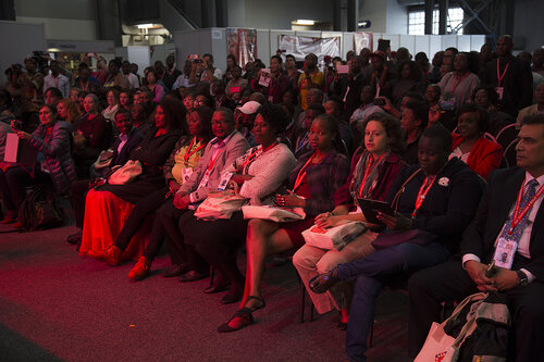 21st International AIDS Conference (AIDS 2016), Durban, South Africa.
Photo shows the Global Village Main Stage. Music Performance: The Return of King Shaka to the Modern Day South Africa (MOCA01) on the Global Village Main Stage, 18 July, 2016.
Photo©International AIDS Society/Rogan Ward)