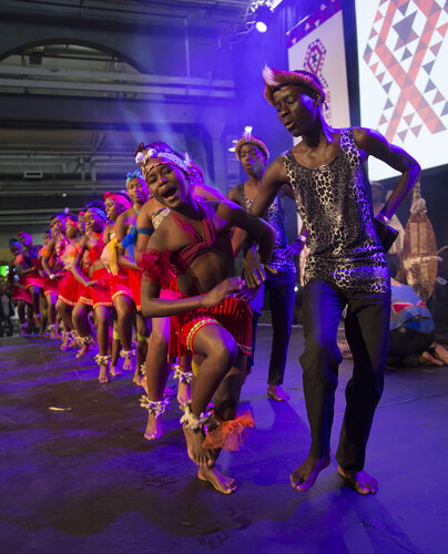21st International AIDS Conference (AIDS 2016), Durban, South Africa.
Photo shows the Global Village Main Stage. Music Performance: The Return of King Shaka to the Modern Day South Africa (MOCA01) on the Global Village Main Stage, 18 July, 2016.
Photo©International AIDS Society/Rogan Ward)
