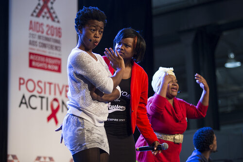 21st International AIDS Conference (AIDS 2016), Durban, South Africa.
Photo shows the Global Village Main Stage. Performances on the Global Village Main Stage, 18 July, 2016.
Photo©International AIDS Society/Rogan Ward)