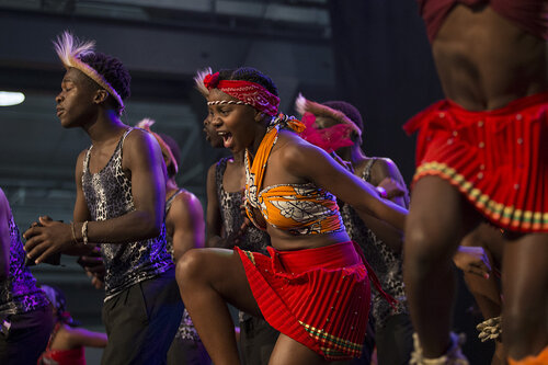 21st International AIDS Conference (AIDS 2016), Durban, South Africa.
Photo shows the Global Village Main Stage. Music Performance: The Return of King Shaka to the Modern Day South Africa (MOCA01) on the Global Village Main Stage, 18 July, 2016.
Photo©International AIDS Society/Rogan Ward)