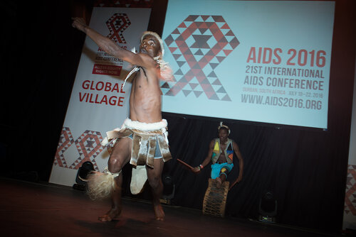 21st International AIDS Conference (AIDS 2016), Durban, South Africa. Photo shows: Global Village Opening. Photo©International AIDS Society/Marcus Rose