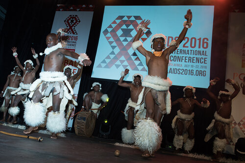 21st International AIDS Conference (AIDS 2016), Durban, South Africa. Photo shows: Global Village Opening. Photo©International AIDS Society/Marcus Rose