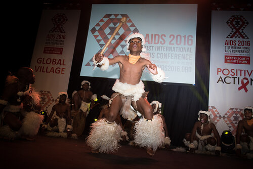 21st International AIDS Conference (AIDS 2016), Durban, South Africa. Photo shows: Global Village Opening. Photo©International AIDS Society/Marcus Rose