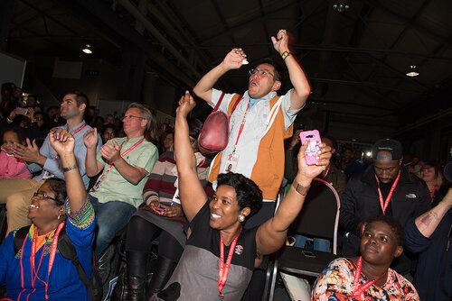 21st International AIDS Conference (AIDS 2016), Durban, South Africa. Photo shows: Global Village Opening. Photo©International AIDS Society/Marcus Rose