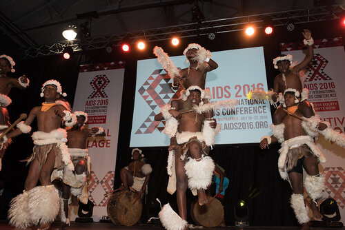 21st International AIDS Conference (AIDS 2016), Durban, South Africa. Photo shows: Global Village Opening. Photo©International AIDS Society/Marcus Rose