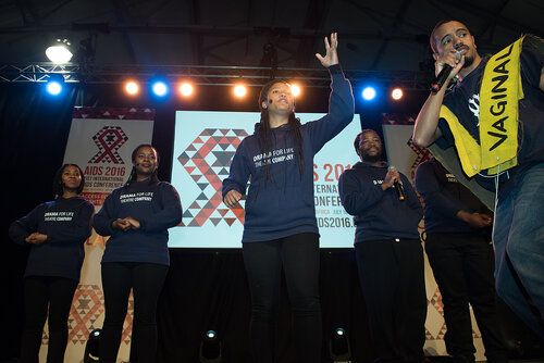 21st International AIDS Conference (AIDS 2016), Durban, South Africa. Photo shows: Global Village Opening. Photo©International AIDS Society/Marcus Rose