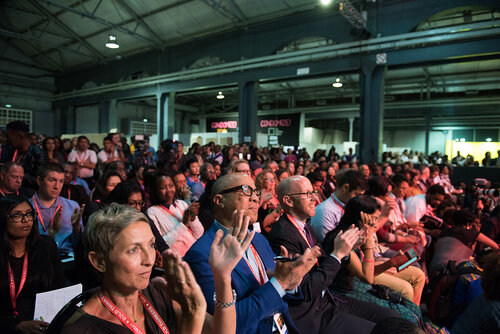 21st International AIDS Conference (AIDS 2016), Durban, South Africa. Photo shows: Global Village Opening. Photo©International AIDS Society/Marcus Rose