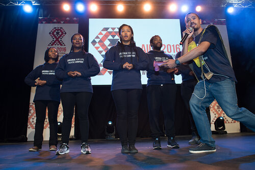 21st International AIDS Conference (AIDS 2016), Durban, South Africa. Photo shows: Global Village Opening. Photo©International AIDS Society/Marcus Rose