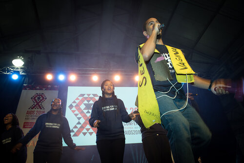 21st International AIDS Conference (AIDS 2016), Durban, South Africa. Photo shows: Global Village Opening. Photo©International AIDS Society/Marcus Rose