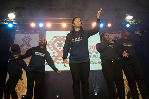 21st International AIDS Conference (AIDS 2016), Durban, South Africa. Photo shows: Global Village Opening. Photo©International AIDS Society/Marcus Rose