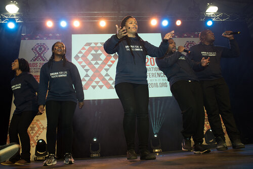 21st International AIDS Conference (AIDS 2016), Durban, South Africa. Photo shows: Global Village Opening. Photo©International AIDS Society/Marcus Rose