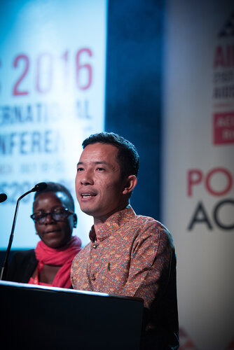 21st International AIDS Conference (AIDS 2016), Durban, South Africa. Photo shows: Global Village Opening. Photo©International AIDS Society/Marcus Rose