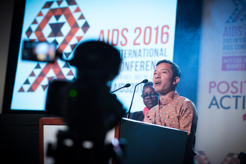 21st International AIDS Conference (AIDS 2016), Durban, South Africa. Photo shows: Global Village Opening. Photo©International AIDS Society/Marcus Rose