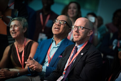 21st International AIDS Conference (AIDS 2016), Durban, South Africa. Photo shows: Global Village Opening. Photo©International AIDS Society/Marcus Rose