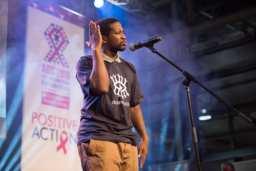 21st International AIDS Conference (AIDS 2016), Durban, South Africa. Photo shows: Global Village Opening. Photo©International AIDS Society/Marcus Rose