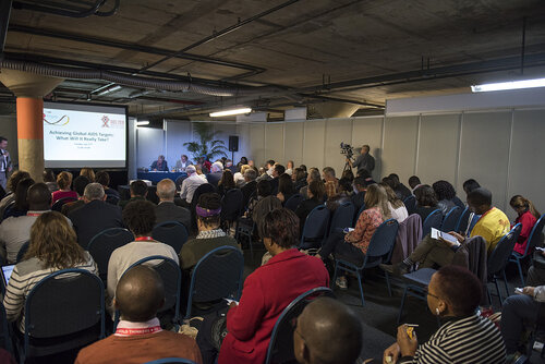 21st International AIDS Conference (AIDS 2016), Durban, South Africa.
Photo shows Achieving Global AIDS targets: What will it really take? breakout session.
Photo©International AIDS Society/Steve Forrest/Workers' Photos