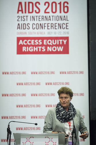 21st International AIDS Conference (AIDS 2016), Durban, South Africa.
Photo shows the 3rd International HIV/Viral Hepatitis Co-Infection Meeting: Improving Diagnosis, Antiviral Therapy and Access .
Photo©International AIDS Society/Steve Forrest/Workers' Photos