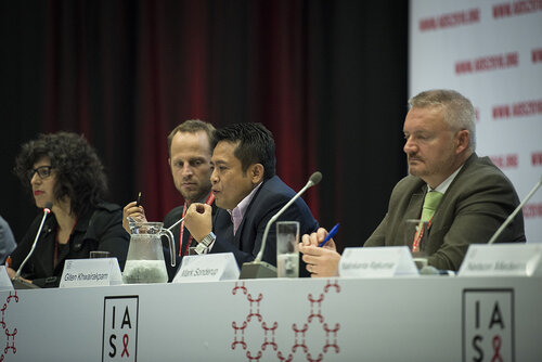 21st International AIDS Conference (AIDS 2016), Durban, South Africa.
Photo shows the 3rd International HIV/Viral Hepatitis Co-Infection Meeting: Improving Diagnosis, Antiviral Therapy and Access .
Photo©International AIDS Society/Steve Forrest/Workers' Photos