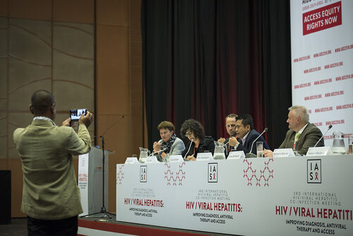 21st International AIDS Conference (AIDS 2016), Durban, South Africa.
Photo shows the 3rd International HIV/Viral Hepatitis Co-Infection Meeting: Improving Diagnosis, Antiviral Therapy and Access .
Photo©International AIDS Society/Steve Forrest/Workers' Photos