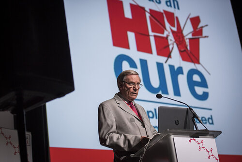 21st International AIDS Conference (AIDS 2016), Durban, South Africa.
Photo shows Jack Whitescarver, United States, speaking at the Towards A Cure Symposium session.
Photo©International AIDS Society/Steve Forrest/Workers' Photos