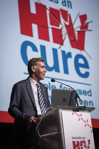 21st International AIDS Conference (AIDS 2016), Durban, South Africa.
Photo shows Chris Beyrer, IAS President, United States, speaking at the Towards A Cure Symposium session.
Photo©International AIDS Society/Steve Forrest/Workers' Photos