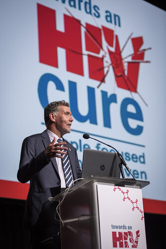 21st International AIDS Conference (AIDS 2016), Durban, South Africa.
Photo shows Chris Beyrer, IAS President, United States, speaking at the Towards A Cure Symposium session.
Photo©International AIDS Society/Steve Forrest/Workers' Photos