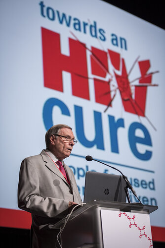 21st International AIDS Conference (AIDS 2016), Durban, South Africa.
Photo shows Jack Whitescarver, United States, speaking at the Towards A Cure Symposium session.
Photo©International AIDS Society/Steve Forrest/Workers' Photos
