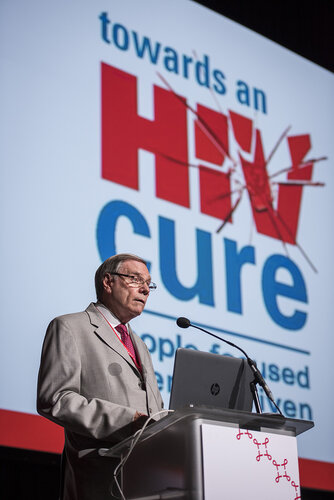 21st International AIDS Conference (AIDS 2016), Durban, South Africa.
Photo shows Jack Whitescarver, United States, speaking at the Towards A Cure Symposium session.
Photo©International AIDS Society/Steve Forrest/Workers' Photos