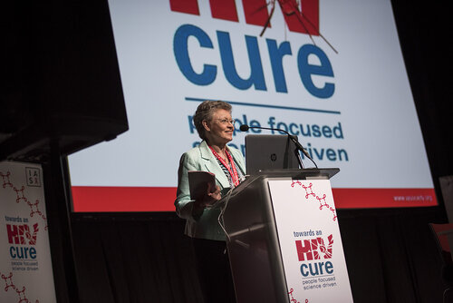21st International AIDS Conference (AIDS 2016), Durban, South Africa.
Photo shows Françoise Barré-Sinoussi, Institut Pasteur, France, speaking at the Towards A Cure Symposium session.
Photo©International AIDS Society/Steve Forrest/Workers' Photos