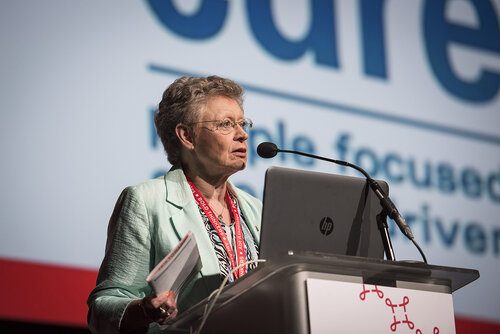 21st International AIDS Conference (AIDS 2016), Durban, South Africa.
Photo shows Françoise Barré-Sinoussi, Institut Pasteur, France, speaking at the Towards A Cure Symposium session.
Photo©International AIDS Society/Steve Forrest/Workers' Photos