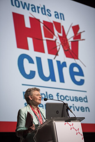 21st International AIDS Conference (AIDS 2016), Durban, South Africa.
Photo shows Françoise Barré-Sinoussi, Institut Pasteur, France, speaking at the Towards A Cure Symposium session.
Photo©International AIDS Society/Steve Forrest/Workers' Photos