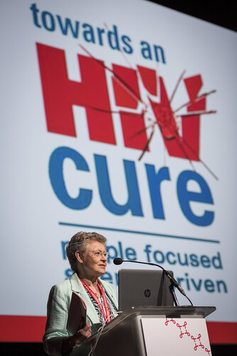 21st International AIDS Conference (AIDS 2016), Durban, South Africa.
Photo shows Françoise Barré-Sinoussi, Institut Pasteur, France, speaking at the Towards A Cure Symposium session.
Photo©International AIDS Society/Steve Forrest/Workers' Photos