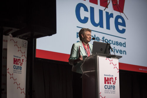 21st International AIDS Conference (AIDS 2016), Durban, South Africa.
Photo shows Françoise Barré-Sinoussi, Institut Pasteur, France, speaking at the Towards A Cure Symposium session.
Photo©International AIDS Society/Steve Forrest/Workers' Photos