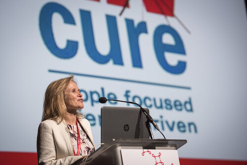 21st International AIDS Conference (AIDS 2016), Durban, South Africa.
Photo shows Sharon Lewin, Doherty Institute, The University of Melbourne, Australia, speaking at the Towards A Cure Symposium session.
Photo©International AIDS Society/Steve Forrest/Workers' Photos