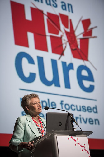 21st International AIDS Conference (AIDS 2016), Durban, South Africa.
Photo shows Françoise Barré-Sinoussi, Institut Pasteur, France, speaking at the Towards A Cure Symposium session.
Photo©International AIDS Society/Steve Forrest/Workers' Photos