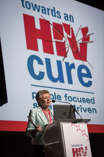 21st International AIDS Conference (AIDS 2016), Durban, South Africa.
Photo shows Françoise Barré-Sinoussi, Institut Pasteur, France, speaking at the Towards A Cure Symposium session.
Photo©International AIDS Society/Steve Forrest/Workers' Photos