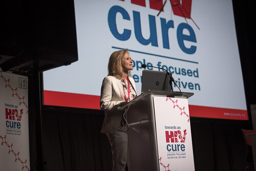 21st International AIDS Conference (AIDS 2016), Durban, South Africa.
Photo shows Sharon Lewin, Doherty Institute, The University of Melbourne, Australia, speaking at the Towards A Cure Symposium session.
Photo©International AIDS Society/Steve Forrest/Workers' Photos